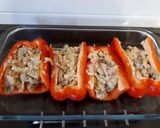 Foto del paso 6 de la receta: Pimientos rojos rellenos de carbonara