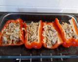 Foto del paso 6 de la receta: Pimientos rojos rellenos de carbonara