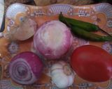 A picture of step 1 of Beef Qorma.