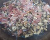 Foto del paso 3 de la receta: Champiñones salteados con jamón