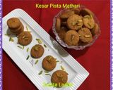 केसर पिस्ता मठरी (kesar pista mathri recipe in Hindi) रेसिपी चरण 7 फोटो
