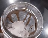 A picture of step 2 of Ice cream coffee shake.