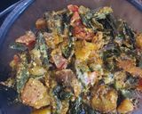 A picture of step 5 of Okra with Curd.