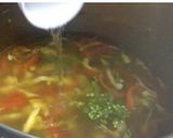 A picture of step 8 of Chicken veg manchow soup.
