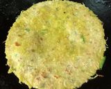 A picture of step 4 of Lauki Thepla.