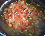 A picture of step 2 of Fusilli Pasta with Arrabbita sauce.