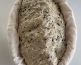 A picture of step 3 of Turmeric Mixed Sesame Sourdough 🍞🌾 (Sourdough Bread with Turmeric, Mixed Sesame, and Herb Powder).