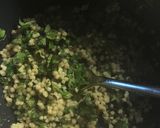 A picture of step 4 of Buddha bowl: butternut squash and green beans.