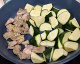 雞腿肉炒櫛瓜的食譜步驟2照片