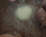 A picture of step 2 of Dal Gosht.