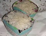 Foto langkah ke 7 dari resep Bolu Pandan Kukus with bluberry & cheese.