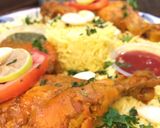 A picture of step 10 of Chicken Mandi.