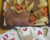 Foto del paso 1 de la receta: Pollo al horno con papas, batatas y zanahorias