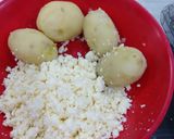 A picture of step 1 of Veg cheese balls.