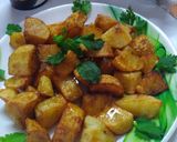 A picture of step 7 of Crispy potato chat.