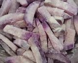 A picture of step 3 of Purple Sweet potato chips.