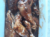 Pollo des-trozado a la Gisella con verduras horneadas