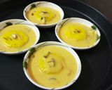 A picture of step 5 of Shahi Raajbhog with Rabdi.