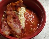 A picture of step 4 of Cheddar Grits Breakfast Bowl.