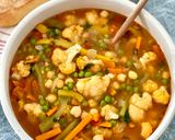 A picture of step 6 of Vegetable and Chickpea Soup.