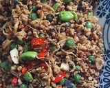Foto langkah ke 3 dari resep Tumis oncom teri pete.