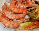 Foto del paso 5 de la receta Gambas de Palamós con vinagreta de verduras templada