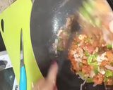A picture of step 2 of Smoky pasta with Desi touch.