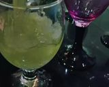 A picture of step 3 of Green mint Margarita.
