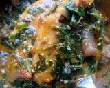 A picture of step 8 of Spicy vegetable soup with zogale and groundnut.