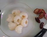 A picture of step 1 of Stuffed Lychee Sandesh.