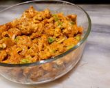 A picture of step 4 of Chicken tikka filling.