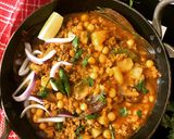 A picture of step 6 of Mutton Keema Ghugni (Dried Peas Curry with Mutton Mince - Bong style).