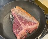 A picture of step 3 of Garlic and thyme T-bone steak #CookEveryPart.