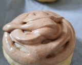 Foto langkah ke 6 dari resep Mexican Coffee Bun alias "Roti Boy" (takaran sendok).