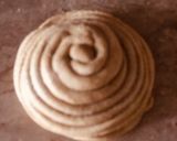 A picture of step 13 of Alu meethi with paratha.