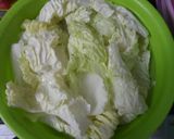 Hình bước làm 1 của món Kim chi cải thảo Hàn quốc