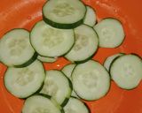 Foto langkah ke 7 dari resep 39. Sambal + terong + tempe + timun.
