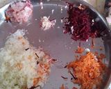A picture of step 1 of Vegetables manchurian.