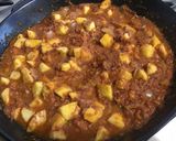 Une image de l'étape 12 de Bœuf aux pommes et carottes sauce citron poivron.