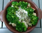 Foto del paso 8 de la receta: Brócoli en colchón de pollo, con papas en salsa de palta