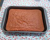 A picture of step 4 of Red Passion Cake.