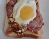 A picture of step 3 of My Simple Bacon + Egg Sandwich #2Flavours #Breakfast.