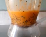 A picture of step 1 of Passion fruit jello.