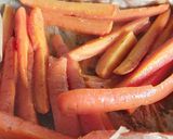 A picture of step 2 of My compound buttered roasted carrots.