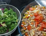 Foto del paso 2 de la receta: Ensalada de pasta con salsa de mostaza o tradicional