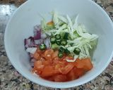 A picture of step 1 of Cabbage omelette.