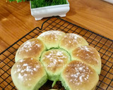 Foto langkah ke 6 dari resep Roti Sobek Pandan Tanpa Ulen / Autolisis.