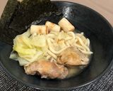 日式柴魚味噌雞肉烏龍麵的食譜步驟2照片