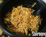 รูปขั้นตอนการทำที่ 5 ของ ข้าวผัดไข่ใส่ซีอิ้วดำ