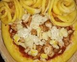A picture of step 18 of Chicken Malai boti creamy floral pizza in pateela.